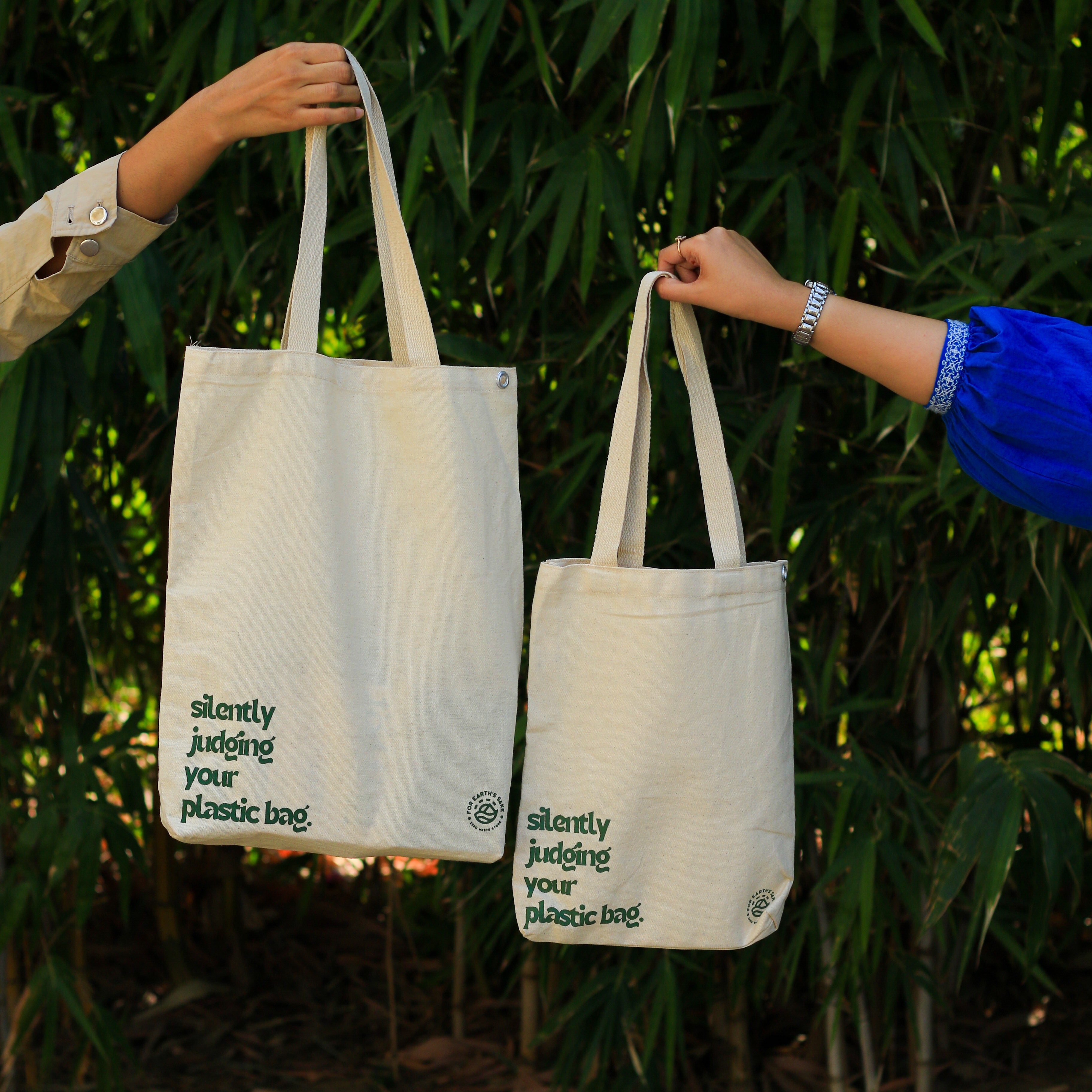 Canvas Tote Bag - With Side Panels & Pocket – Net Zero Co.