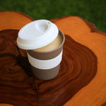 Reusbale Bamboo Fiber Coffee Cup (White)